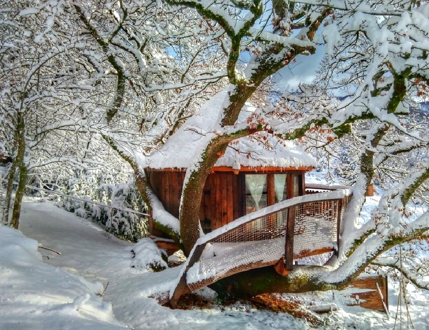 cabañas en los arboles navarra