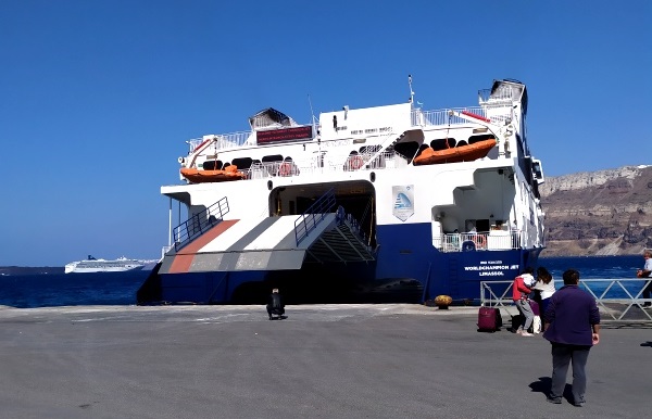 Cómo llegar al puerto de Santorini