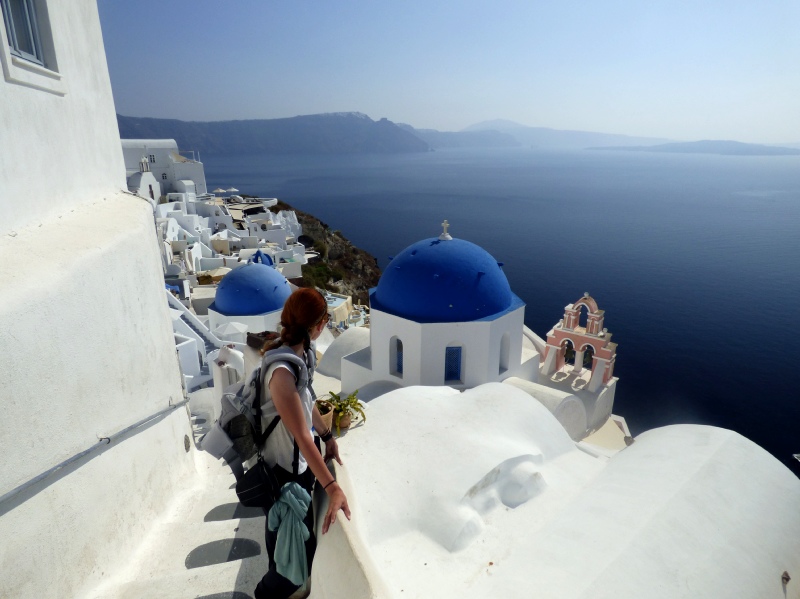 ir de viaje con niños a Santorini